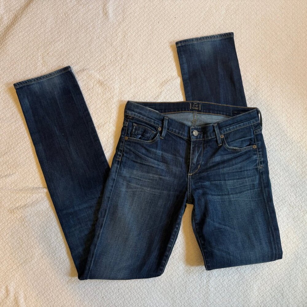 Citizens of Humanity Ava Low Rise Straight Leg Jeans Dark Wash 28 EUC - Picture 5 of 11
